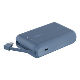 BELKIN 10K PD20W INTEGRATED USB-C CABLE POWER BANK BLUE